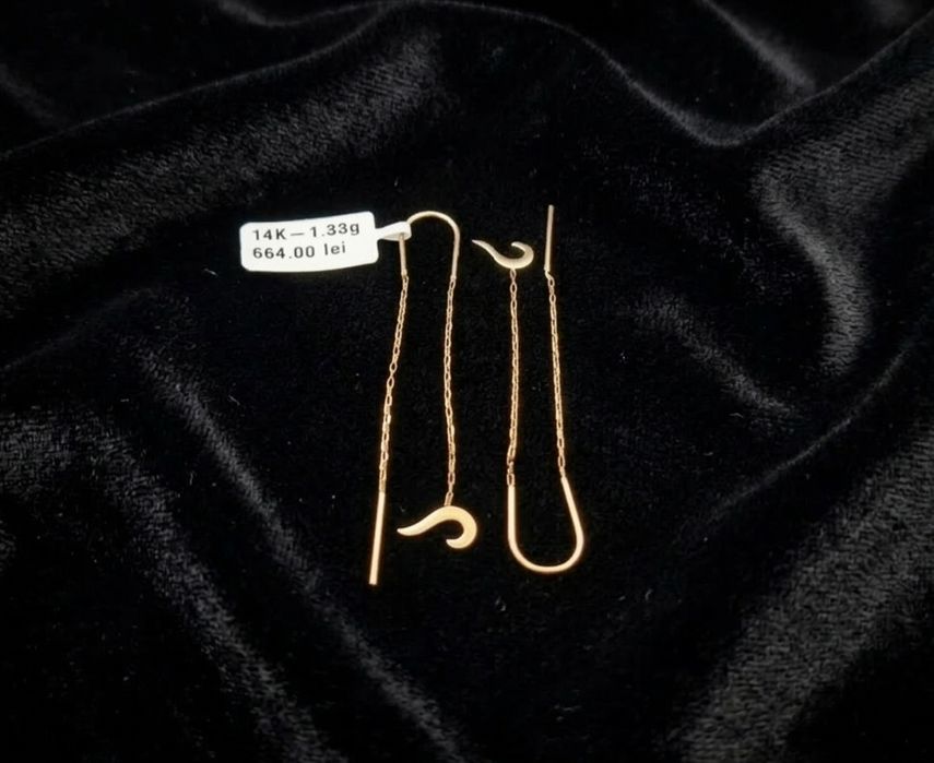 Cercei aur 14k 1.33gr