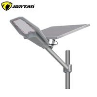 Lampa Solara LED Stradala 1200W Jortan - Panou Fotovoltaic Orientabil, Acumulator Lithium + Telecomanda