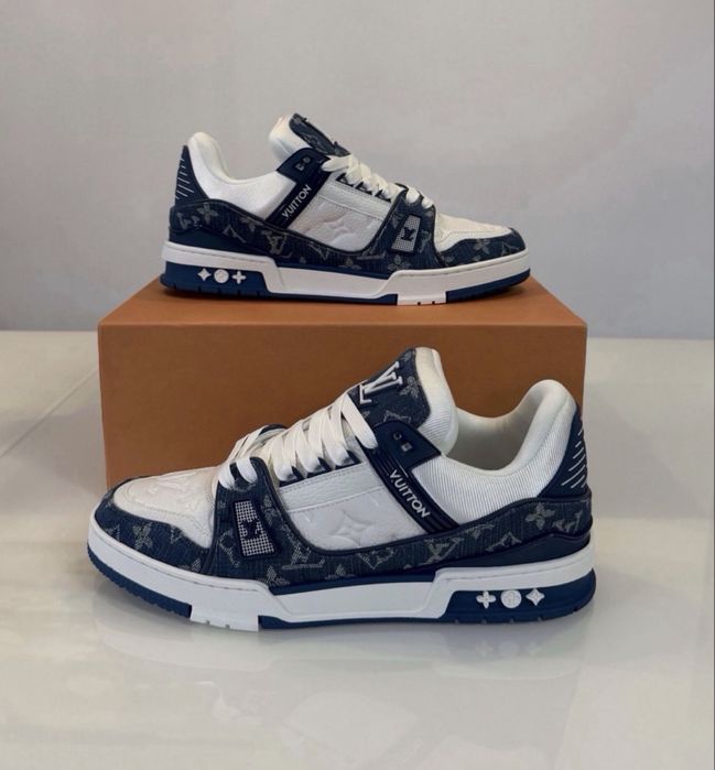 Adidasi LV Trainers PREMIUM Blue Denim- FULL BOX