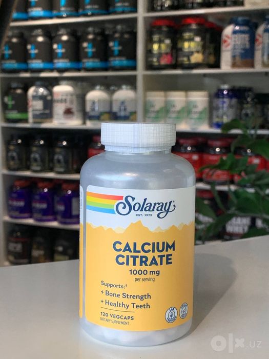 solaray Calcium citrate 1000 mg 120 veg caps . калций