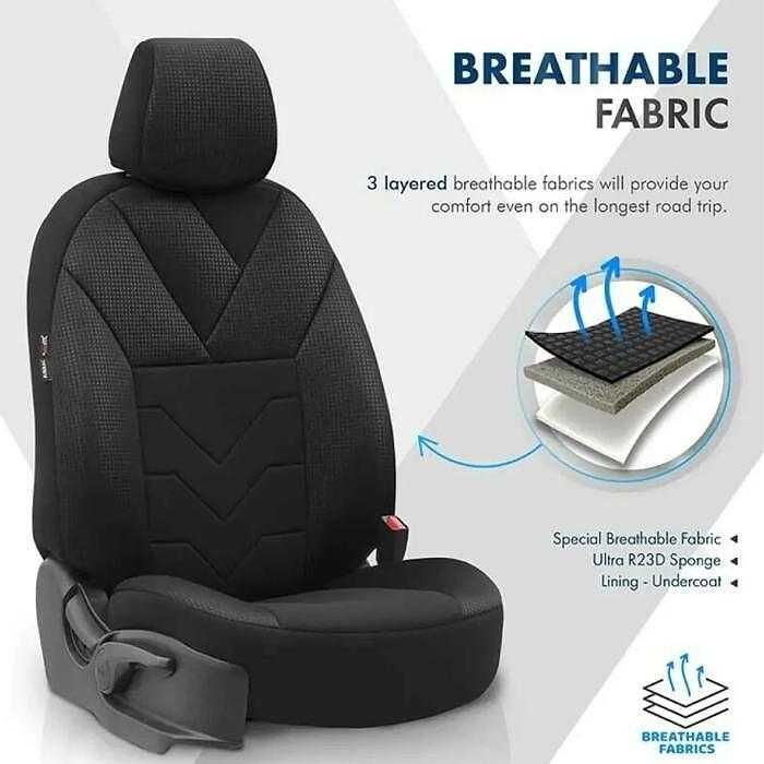 Тапицерия за седалки Темпо ТМР 1501 Черно