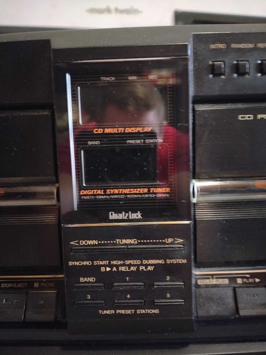 Combina jvc cd dublu casetofon radio
