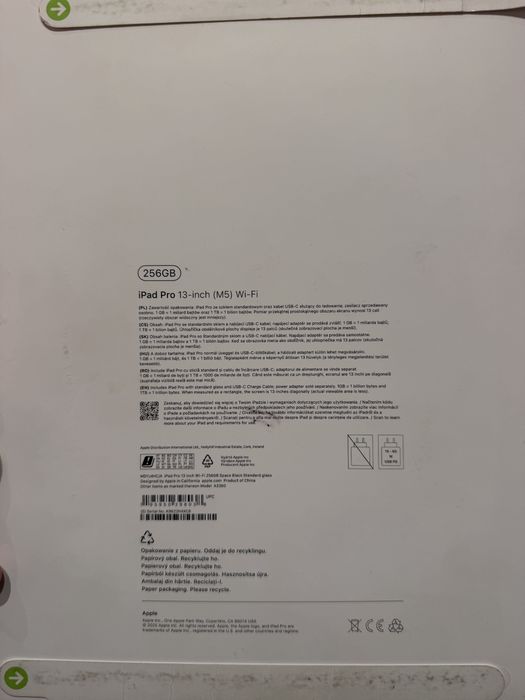 Ipad Pro 13 M5 256