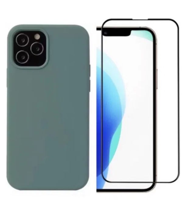 Husa Soft Case si Folie Sticla Saf Iphone 14/15/16E/16/17 PRO MAX AIR
