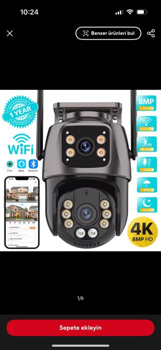 4K 8MP wifi camera