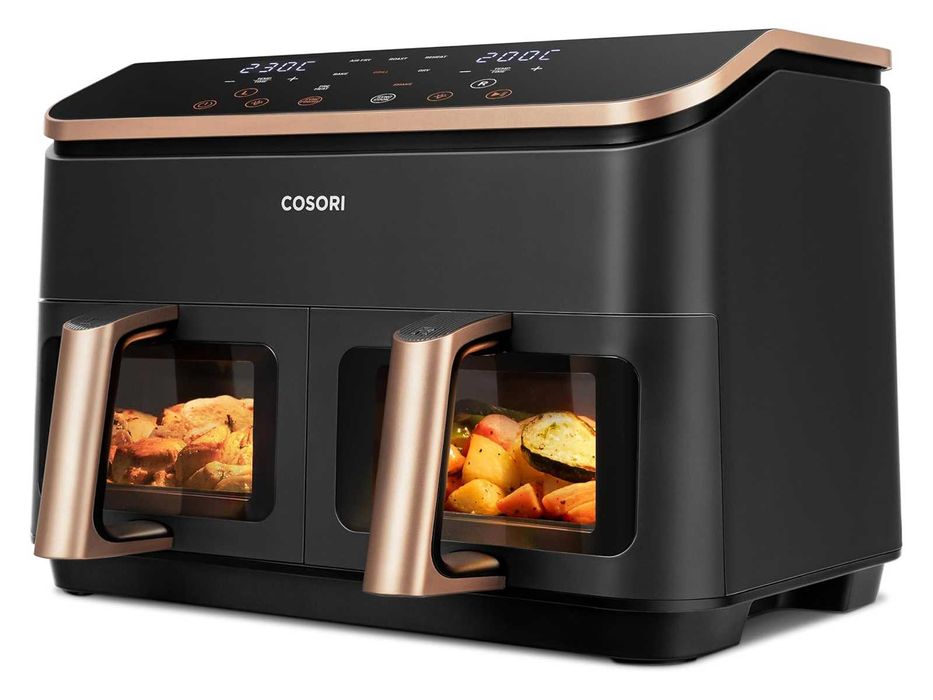 Двузонов фритюрник с горещ въздух Cosori Dual Basket 8.5L (‎CAF-R903)