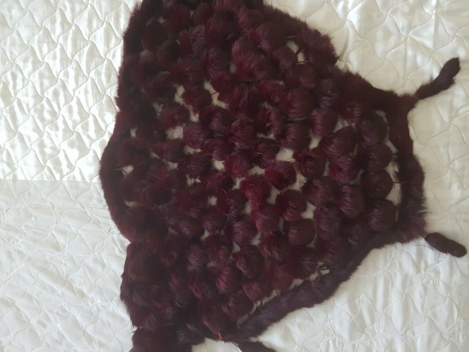 Шал от заешка кожа