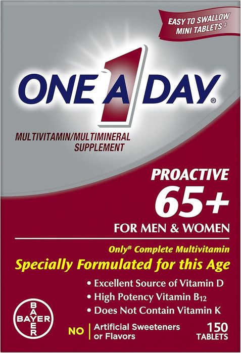 Витамины для мужчин и женщин,  One A Day Proactive 65 Plus