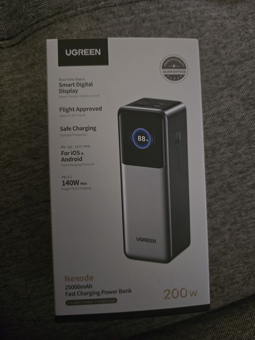 Baterie externa /  Power Bank UGREEN Nexode 25000mAh 200W – NOU SIGILAT, GARANȚIE