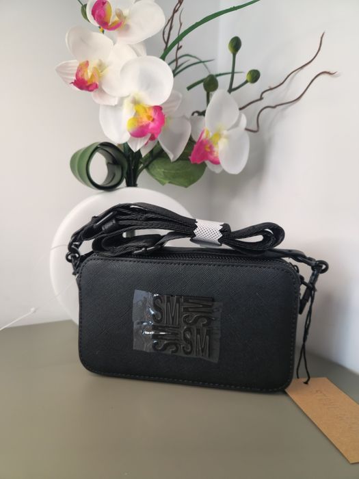 Оригинална дамска чанта Steve Madden - Черна crossbody