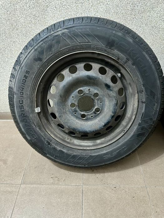 Летни гуми с джанти Nokian 195/70/15С - 7-8 мм