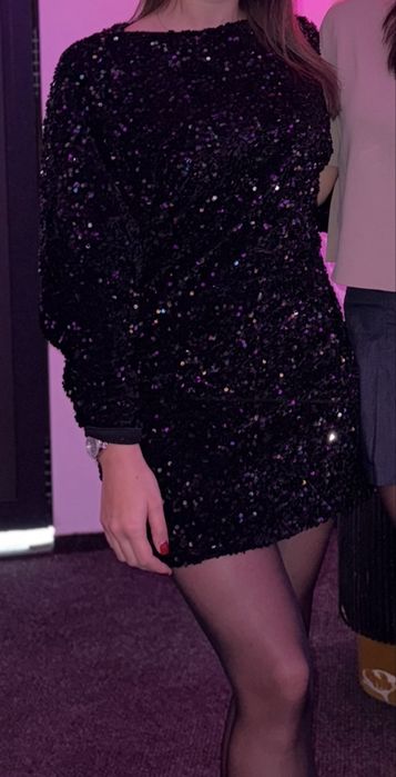 Бляскава рокля,марка-Mango