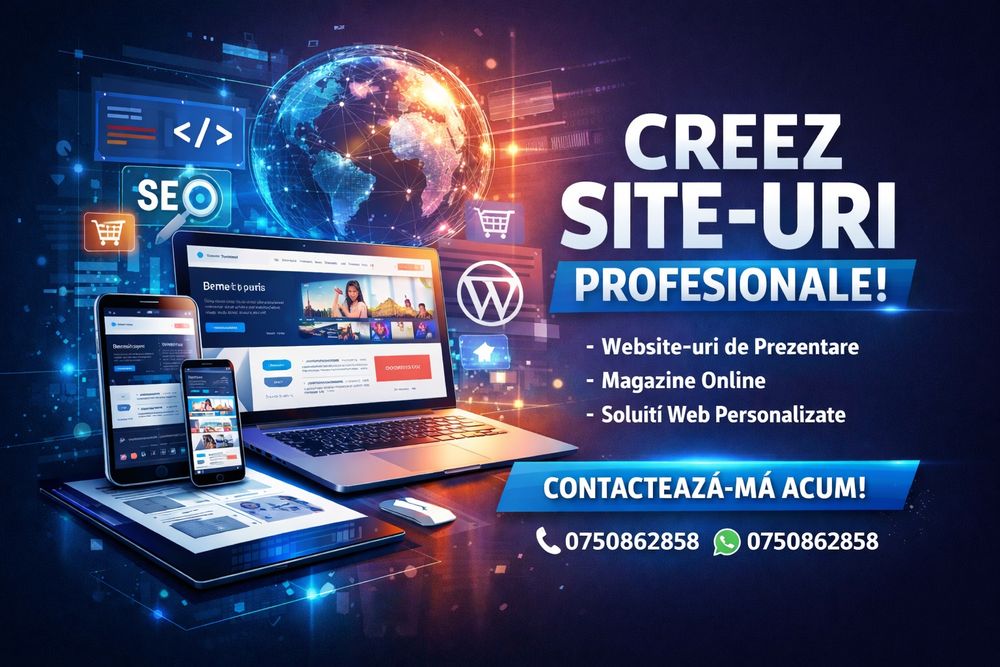 fac site uri de:magazine online,website-uri de prezentare,etc