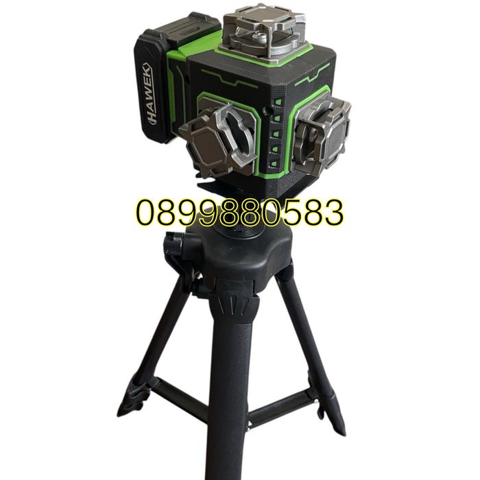 Лазерен нивелир HAWEK 4D 16 линии+лазерна ролетка 50М