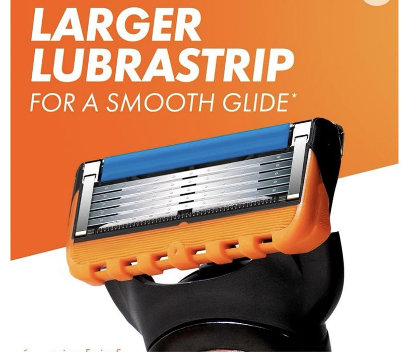 Gillette Fusions комплект 10 бр бръсначка +10бр  ножчета внос Англия!