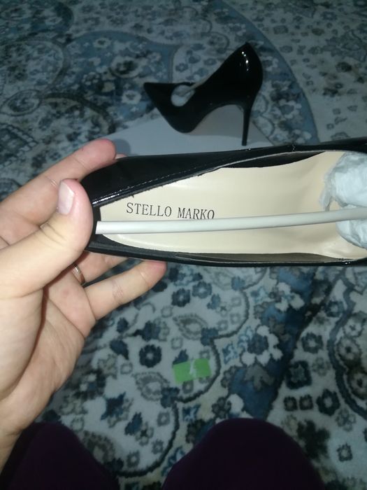 Абсолютно новые чёрные лодочки