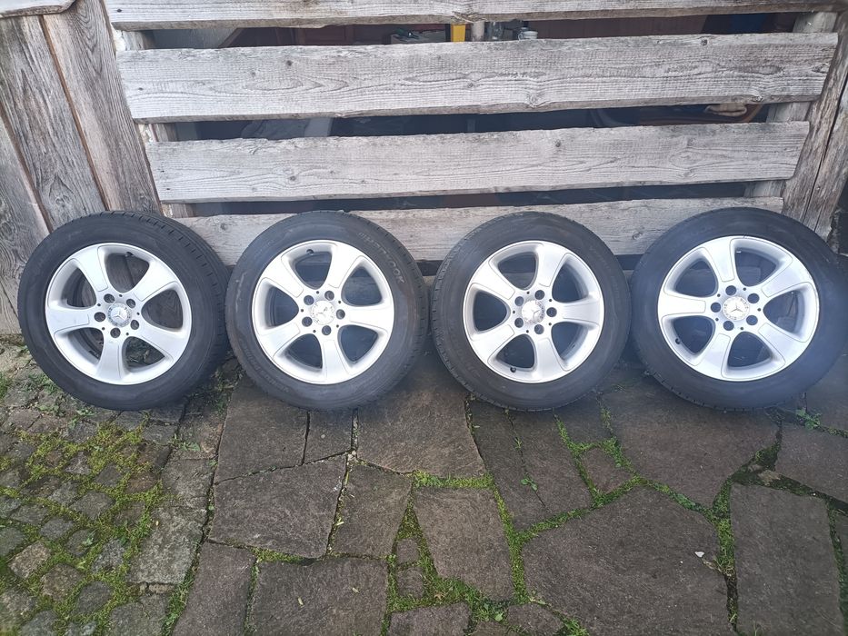 Jante + cauciucuri 5x112  Mercedes  205/55/16
