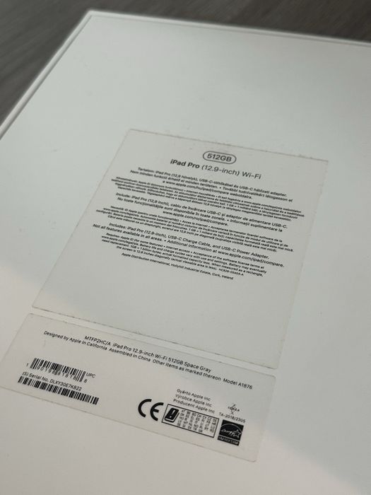 Ipad Pro 12.9 (3rd gen) 2018 Wi-fi 512Gb Space Gray