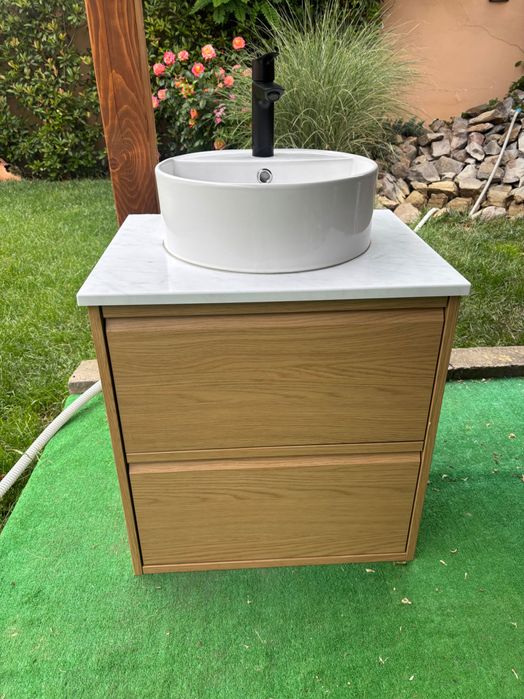 Mobilier de baie - Lavoar Ikea ANGSJON & Baterie Grohe