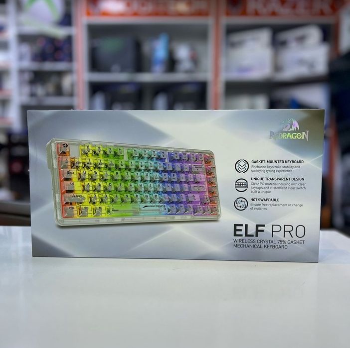 Беспроводная Механическая Клавиатура Redragon ELF PRO
