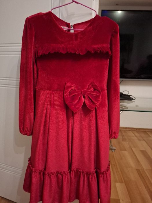 Rochie roșie catifea