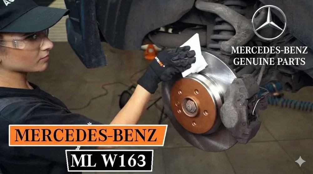 Оригинални Задни Дискове и Накладки Mercedes ML W163 МЛ270/320/400 OEM