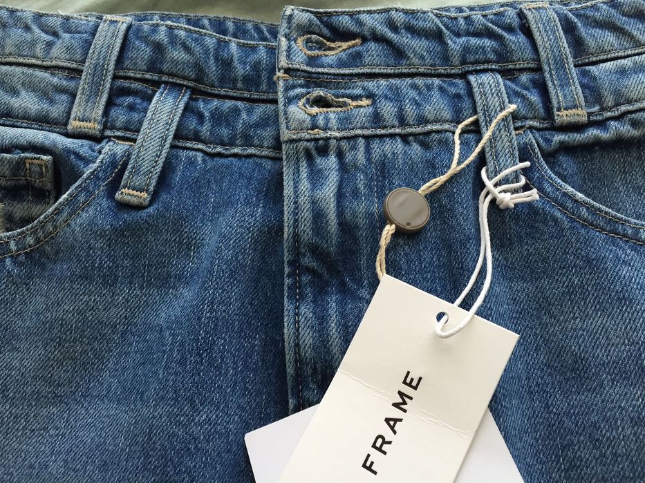 Къса дънкова пола Frame с висока талия, M - L, нова