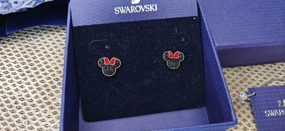 Swarovski Minnie mouse обеци