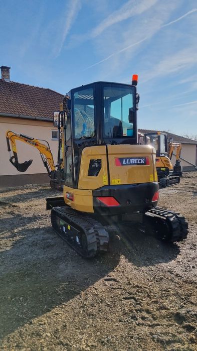Miniexcavator Lubeck Ex391pro Nou Motor Yanmar Euro 5 Garanție 2 ani