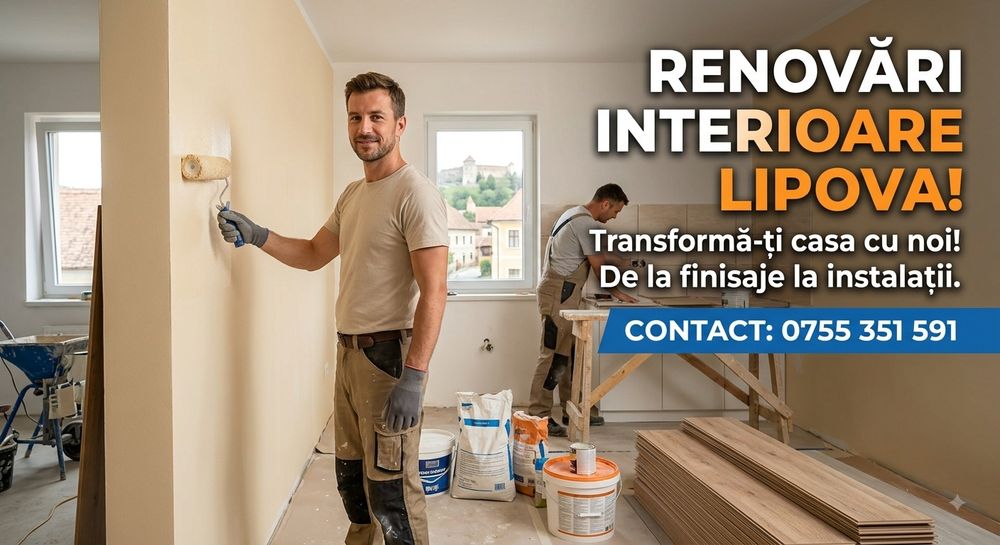 Renovări interioare acoperise instalații sanitare