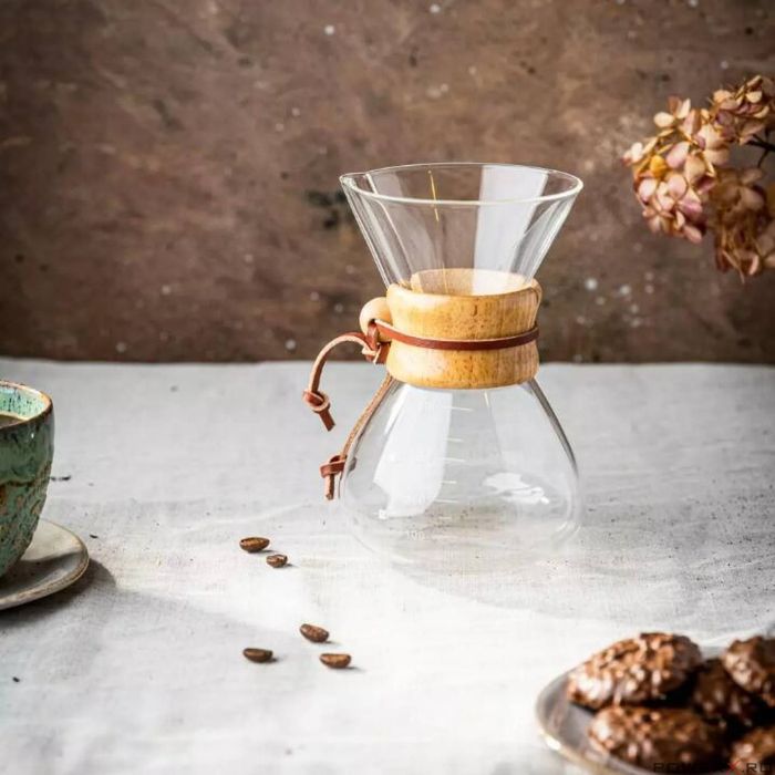 Recipient pentru cafea din sticla, 10 filtre, capacitate 400 ml,