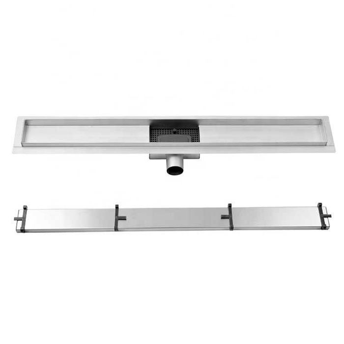 Rigola Dus 2in1 faiantabila inox, 40/ 50/ 60/ 70/ 80/ 90/ 100 si 120cm