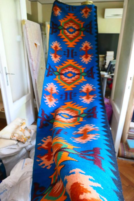 Covor Taranesc Lana Naturala Carpeta Populara ROMANIA 360/180cm NOUA