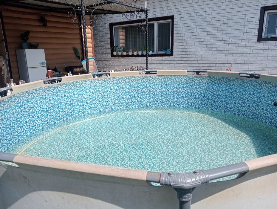 Продам каркасный бассейн бу