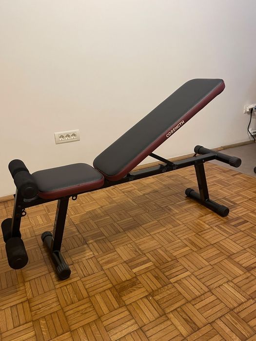 Set Banca şi 2 Gantere cu Greutăți Metalice ( Ganterele s au vandut )