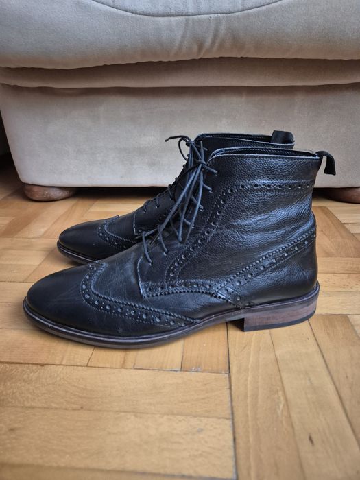 Ghete ASOS Premium, Piele Naturală, Talpă Cusută, Bărbați - 42