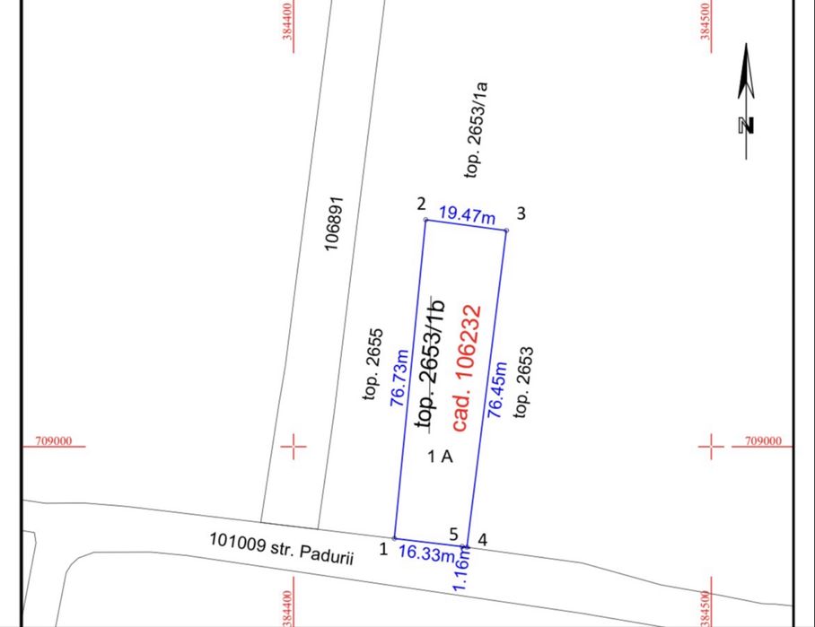 Teren intravilan 1415 mp