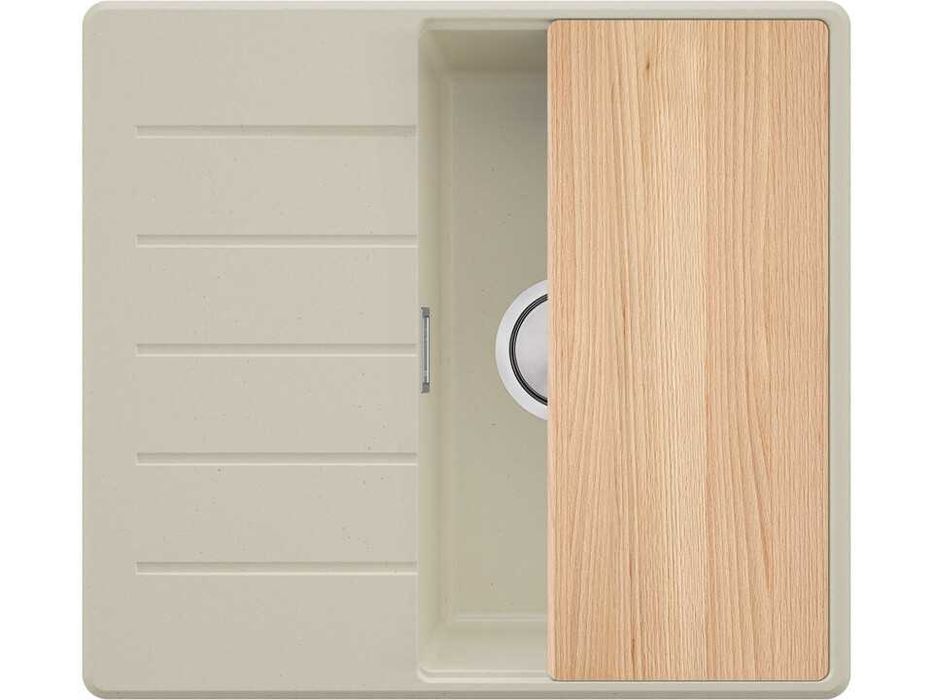 Беж кухненска гранитна мивка Копенхаген 40 Top 550 x 500 мм