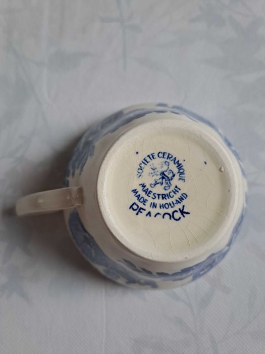 ЧАША с подложна чиния, 1940 г., Порцелан 'Societe Ceramique', Holland