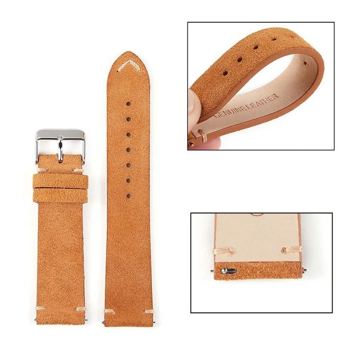 SUEDE Велурена кожена каишка Huawei Watch/Samsung/Garmin/Xiaomi/Apple