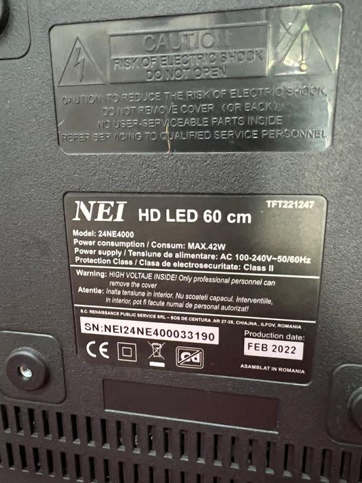 TV Nei 61cm Amanet BKG