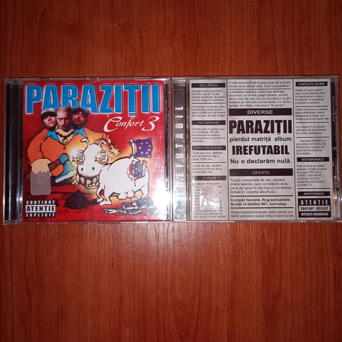 LOT Cd-uri Paraziții (Prima Lansare) Confort 3+ Irefutabil Originale