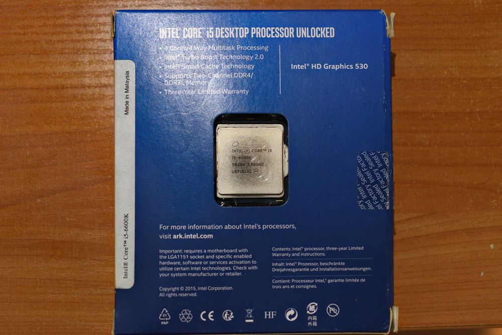 Intel Core i5 6600K 4.6GHz OC