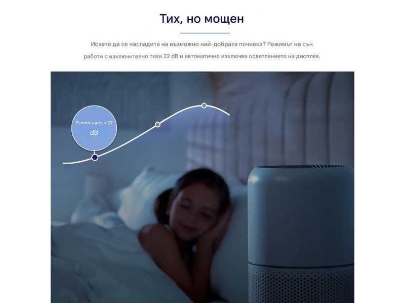 Пречиствател за Въздух Levoit Core 300S WiFi, 22 dB