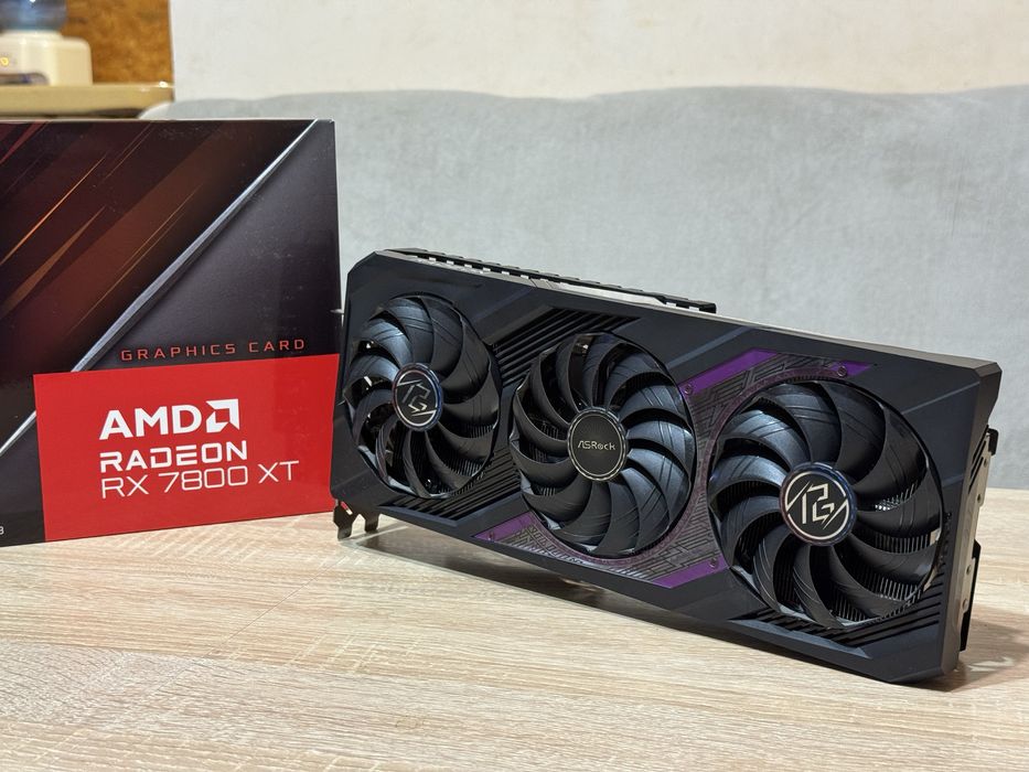 Видео карта Asrock 7800xt 16gb Phantom Gaming