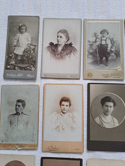 fotografii pe carton tip cdv 11/6,5 cm vechi