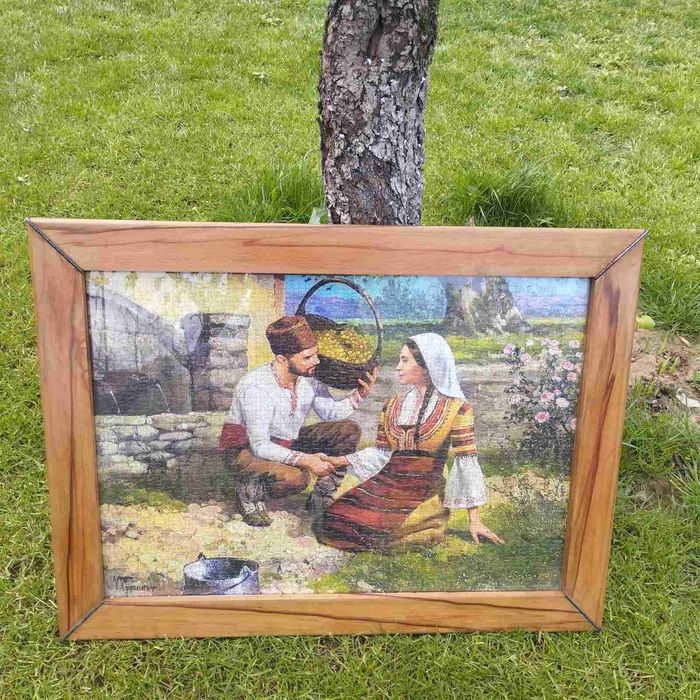 Картина среща на чешмата