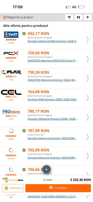 Vand memorie Kingston KCP432NS8/16 sigilata 16 Gb