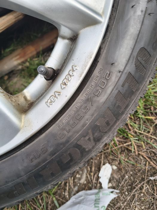 Roti de iarna, jante aliaj cu anvelope 205.55.r16 audi și  vw 5x112