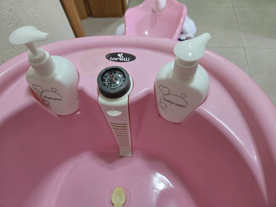 Бебешка кошара +матрак+ бебешка вана + проходилка розова Kikaboo